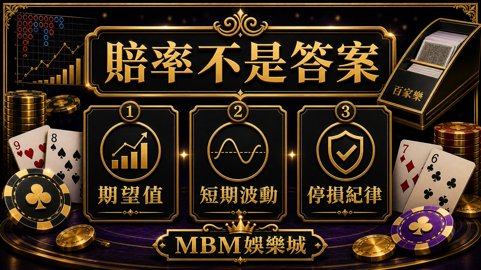 百家樂賠率不是答案 期望值短期波動停損紀律 大獎娛樂城