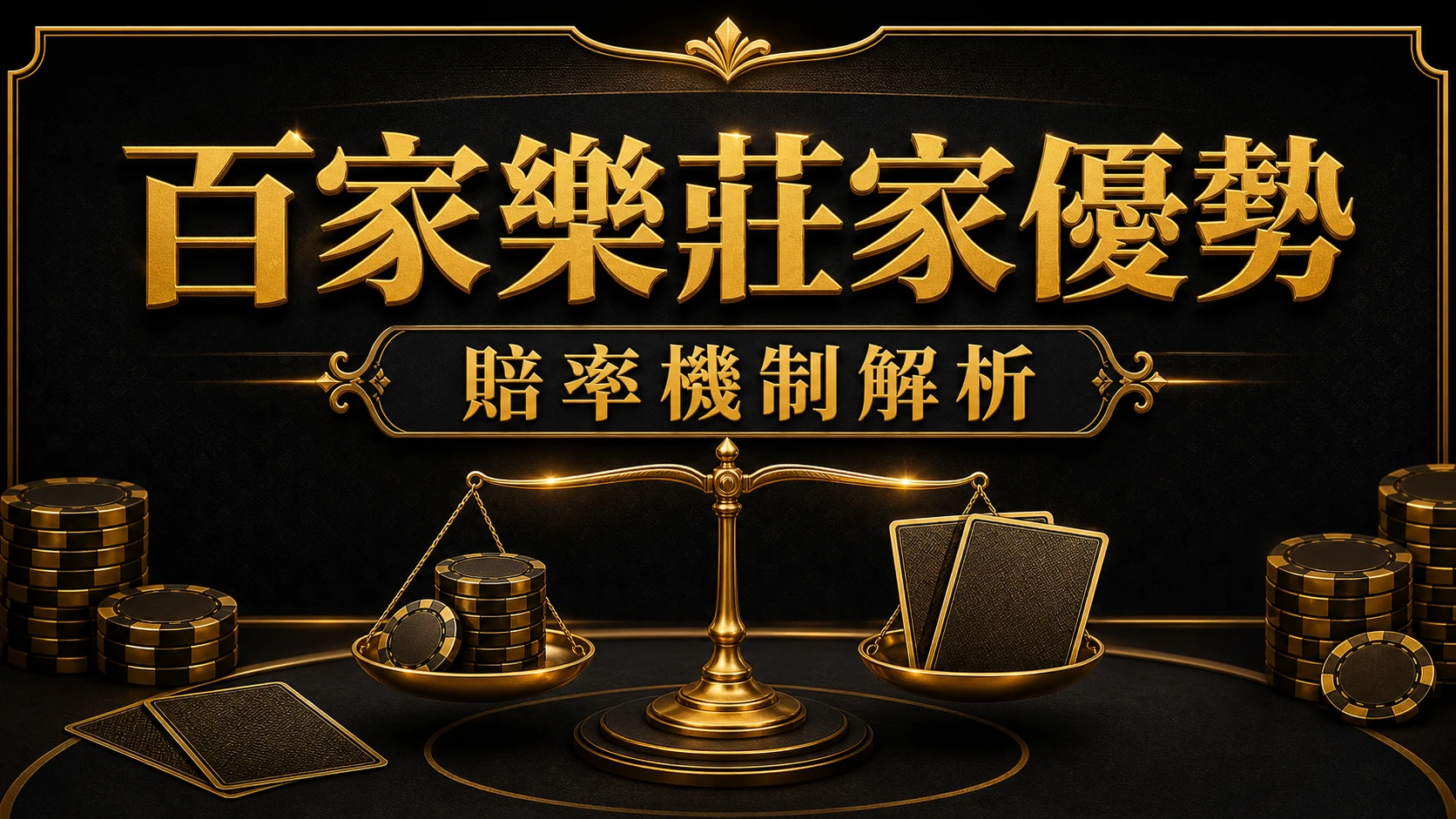百家樂莊家優勢怎麼來？6個數據看懂賠率機制｜大獎娛樂城