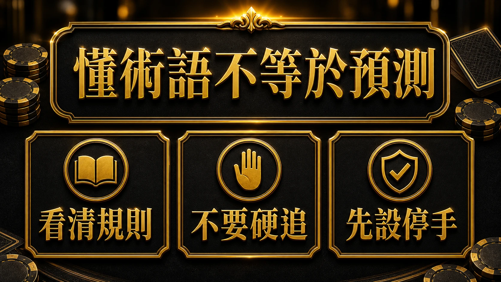 百家樂術語完整解析 風險邊界與停手提醒 大獎娛樂城