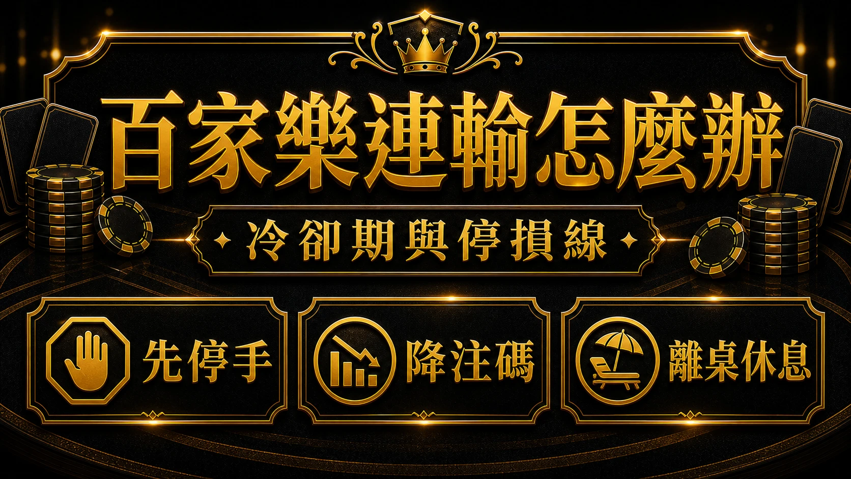 百家樂連輸壓力怎麼解？5個心態策略與冷卻方法｜大獎娛樂城