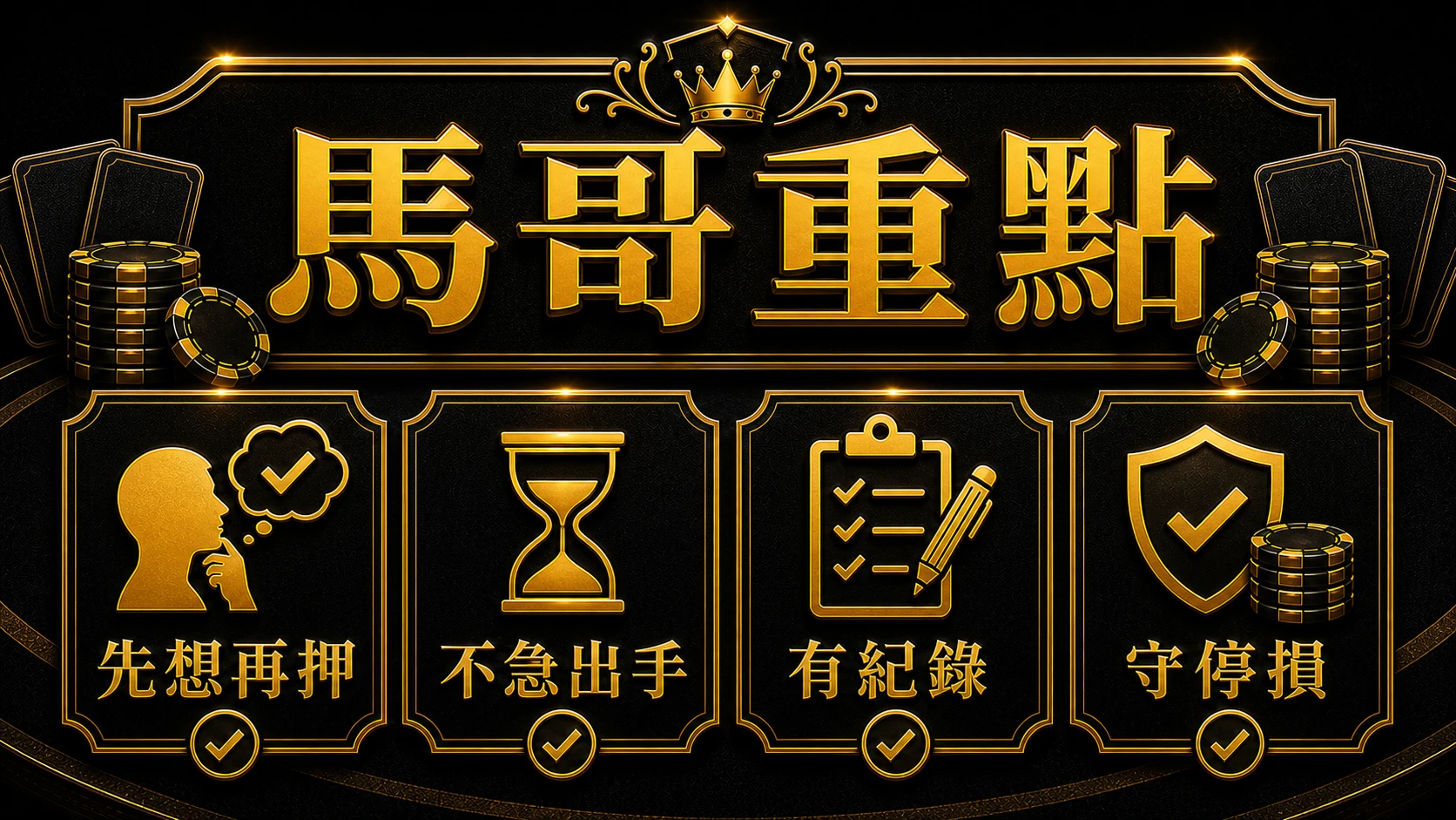 百家樂決策流程怎麼做 馬哥重點整理 大獎娛樂城