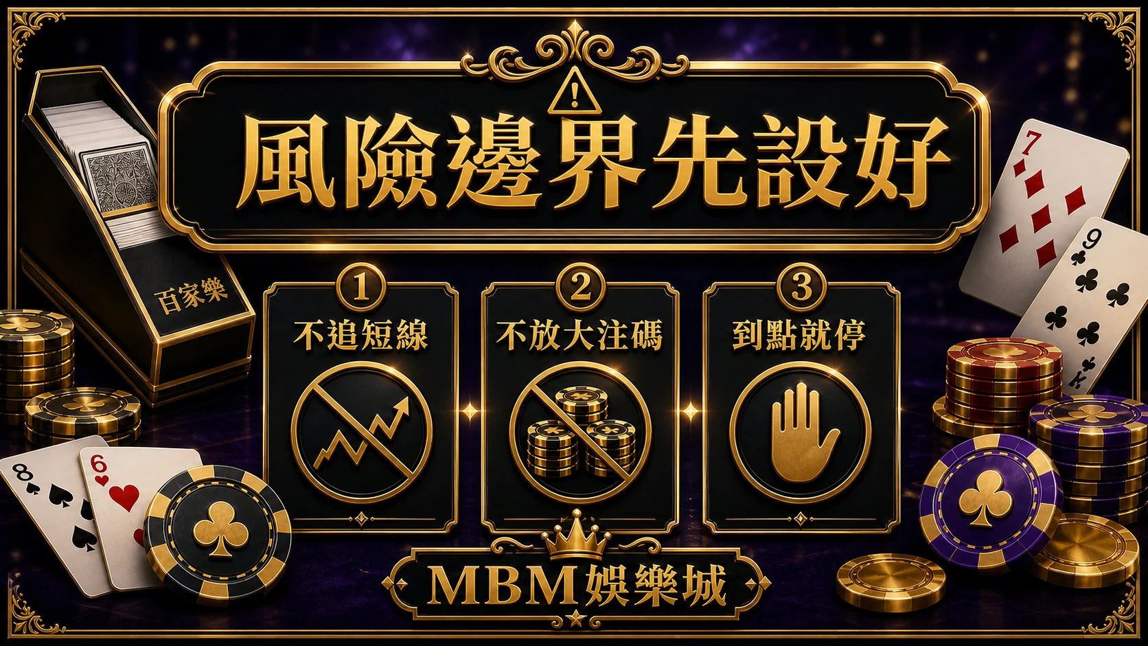 百家樂算牌風險邊界 不追短線不放大注碼到點就停 大獎娛樂城