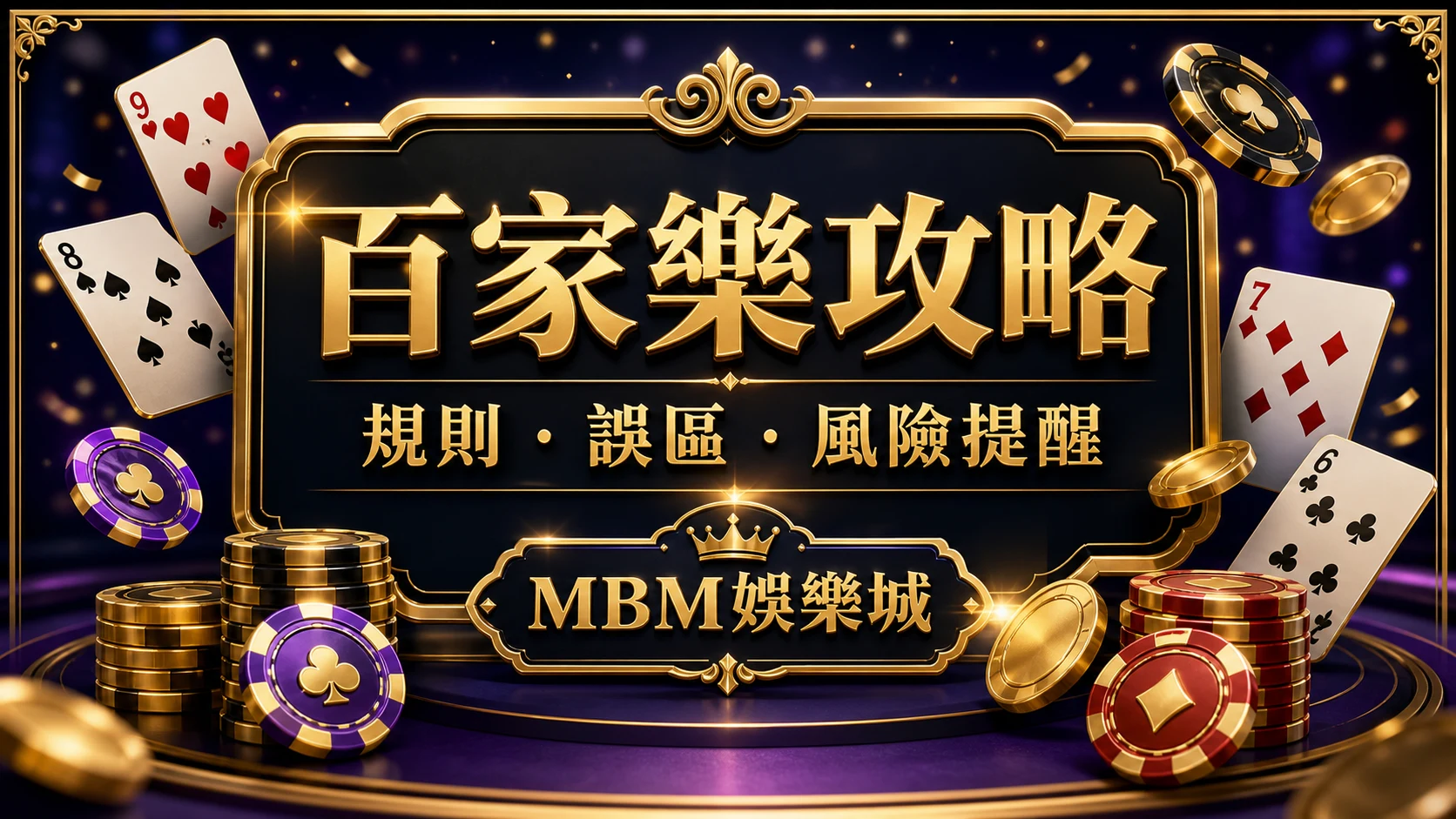 百家樂攻略怎麼看？玩法規則、常見誤區與風險提醒｜大獎娛樂城