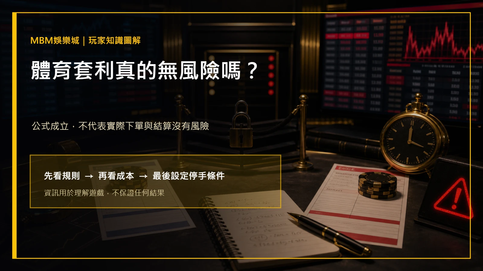 體育套利真的無風險嗎？賠率差、限額與結算風險｜大獎娛樂城主圖