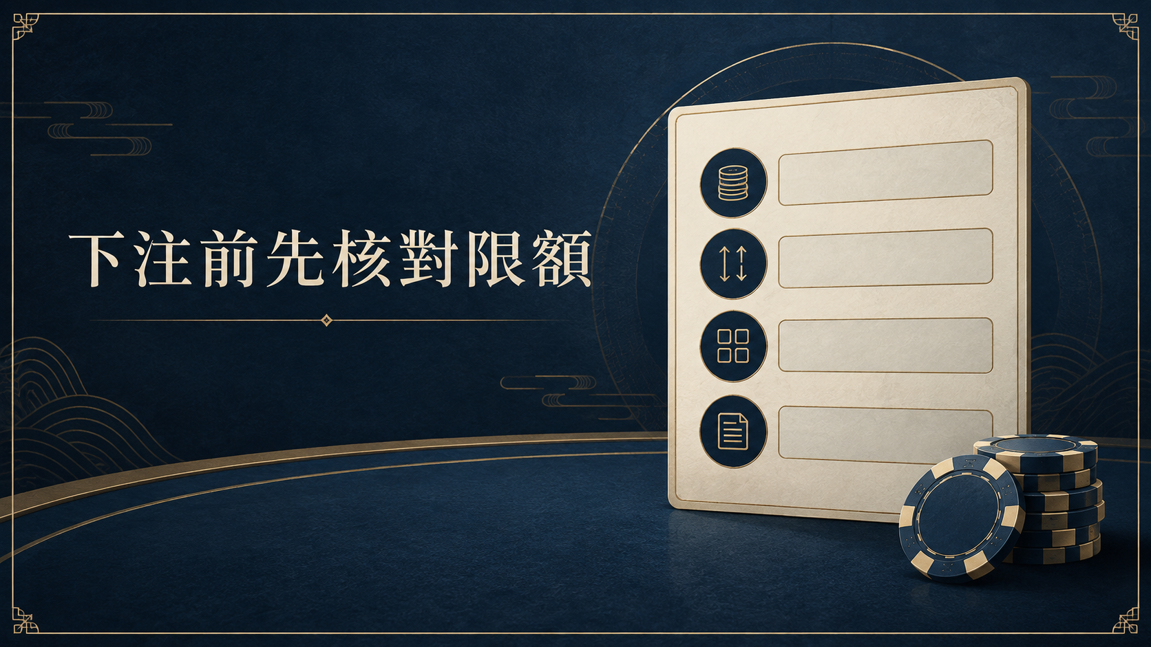 百家樂注額與限額怎麼核對？下注前先看這四個欄位｜大獎娛樂城