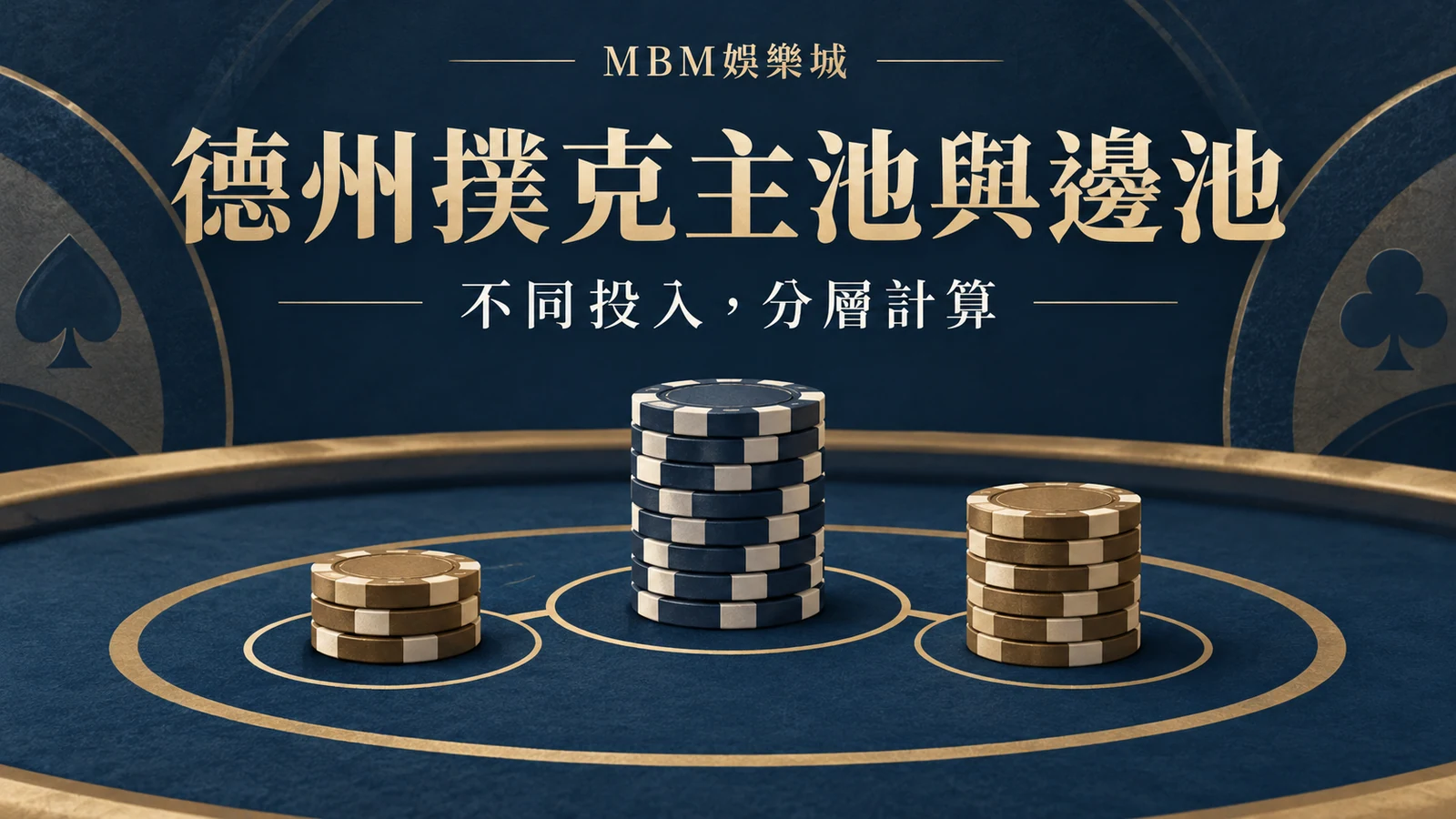 德州撲克主池與邊池：不同投入，分層計算