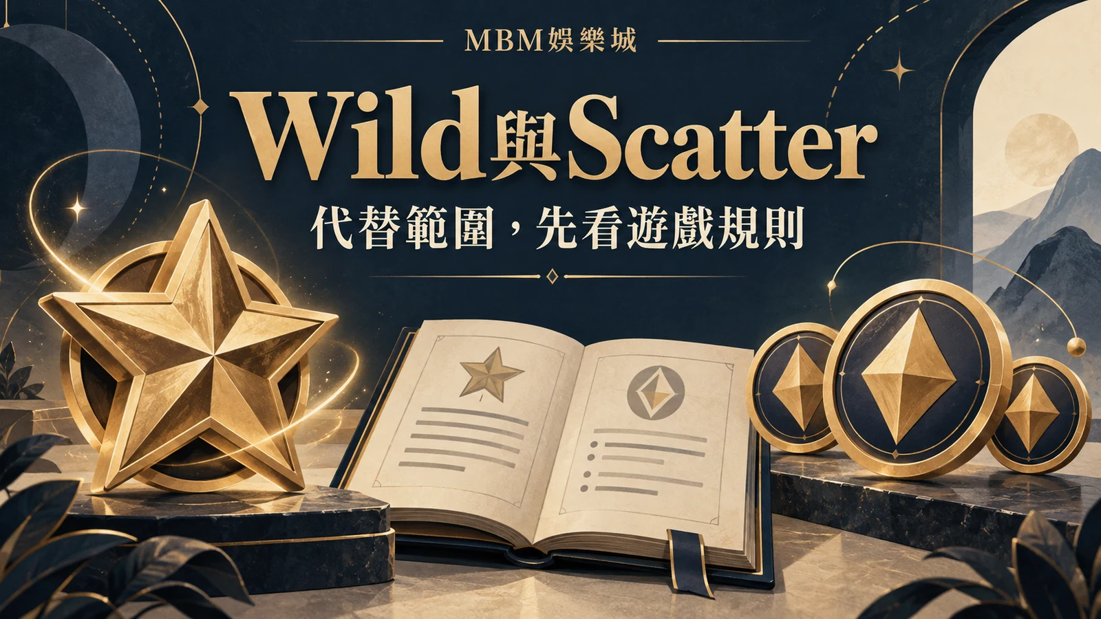 Wild與Scatter：代替範圍，先看遊戲規則